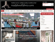Tablet Screenshot of madaboutfabrics.com